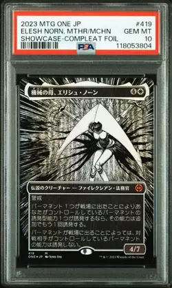2023 MTG Elesh Norn PSA10 Showcase Compleat Foil Japanese MOM Collector Rare - Image 1