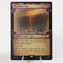 The Black Gate Showcase Scrolls Foil Commander LoTR MTG NM See Video - Image 1