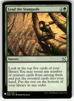 LEAD THE STAMPEDE #16 (COMMON) MTG DUEL DECKS: ELVES VS. INVENTORS - Image 1