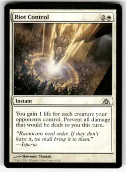 RIOT CONTROL #6 (COMMON) MTG DRAGON'S MAZE - Image 1