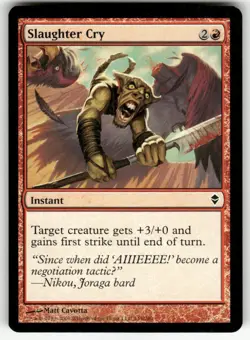 SLAUGHTER CRY #149 (COMMON) MTG ZENDIKAR - Image 1