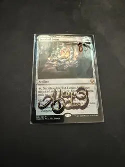 2020 MTG COMMANDER LEGENDS FOIL #319 JEWELED LOTUS Signed - Image 1