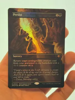 1X FOIL Persist BORDERLESS MINT MTG Magic SPG Special Guest Modern Horizons CEDH - Image 2