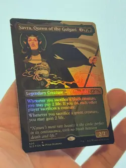 1X FOIL Savra, Queen of the Golgari BORDERLESS MINT MTG Magic Secret Lair Staple - Image 3
