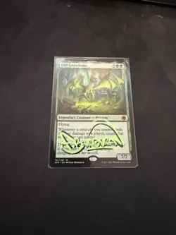 MTG Old Gnawbone Forgotten Realms Magic the Gathering 197/281 Signed - Image 1
