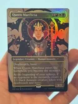 1X FOIL Queen Marchesa BORDERLESS MINT MTG Magic Secret Lair Staple EDH CEDH - Image 1