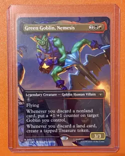 Green Goblin, Nemesis (Borderless) Spider-Man MTG Magic the Gathering-0023 - Image 1