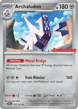 Archaludon - 107/142 - Holo Gamestop Exclusive Promo Pokemon Promos Near Mint - Image 1