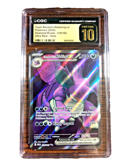 Team Rocket's Nidoking EX UR #216 - CGC PRISTINE 10 - Destined Rivals - Pokemon - Image 1