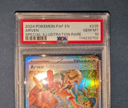 2024 PSA 10 Arven #235 Special Illustration Rare Pokemon TCG Paldean Fates - Image 2