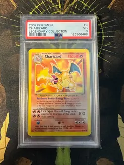 Pokemon Charizard 3/110 Legendary Collection PSA 3 - Image 1