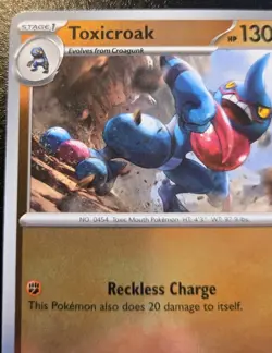 Toxicroak 079/132 Reverse Holo Common Mega Evolution Pokemon TCG - Image 2