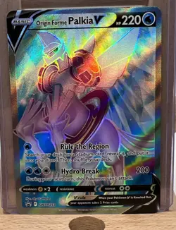 ORIGIN FORME PALKIA V SWSH253 POKEMON BLACK STAR PROMO HOLO RARE - Image 1