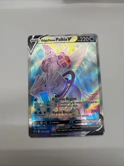 ORIGIN FORME PALKIA V SWSH253 POKEMON BLACK STAR PROMO HOLO RARE - Image 3