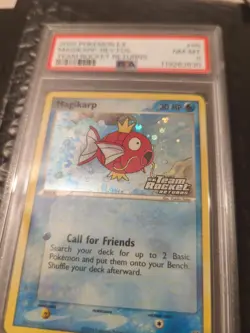 2004 Pokemon EX Magikarp 65 Team Rocket Returns Stamped Reverse Holo PSA 8 - Image 3