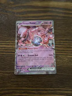 Pokemon TCG Destined Rivals Team Rockets Mewtwo ex 081/182 Double Rare NM-Mint - Image 1