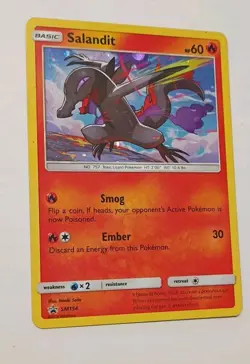 Pokemon TCG - SM Promos - Salandit - SM154 - Rare - Holofoil MP 2018 - Image 1