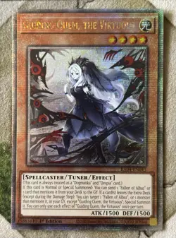 YuGiOh GUIDING QUEM, THE VIRTUOUS Quarter Century Secret Rare RA04-EN043 - Image 2