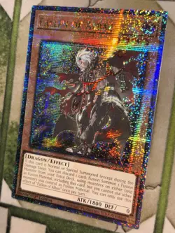 YuGiOh FALLEN OF ALBAZ Quarter Century Secret Rare RA01-EN021 - Image 1