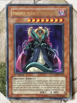 YuGiOh VENOMINON THE KING OF POISONOUS SNAKES Ultra Rare TAEV-EN014 - Image 2
