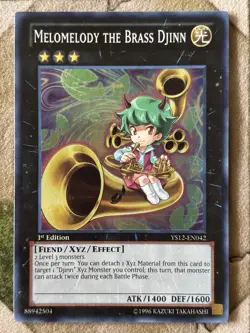 YuGiOh MELOMELODY THE BRASS DJINN Super Rare YS12-EN042 - Image 2