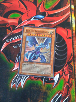 Blue-Eyes Shining Dragon - MOV-EN001 - Super Rare - Limited Edition Yugioh HP - Image 1