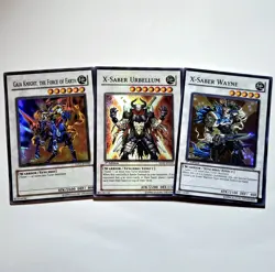 Yugioh! Synchro X-Saber Wayne/ X-Saber Urbellum/ Gaia Knight, The Force Of Earth - Image 1