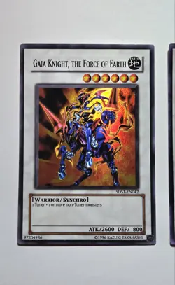 Yugioh! Synchro X-Saber Wayne/ X-Saber Urbellum/ Gaia Knight, The Force Of Earth - Image 2