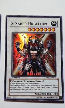 Yugioh! Synchro X-Saber Wayne/ X-Saber Urbellum/ Gaia Knight, The Force Of Earth - Image 3