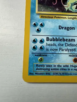 Pokemon GYARADOS Base Set 2 HOLO RARE Card 7/130 WOTC 2nd Edition LP - Image 5