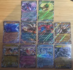 10 x Pokemon TCG EX Card Bundle - Assorted S&V EX Cards - NM - Image 1