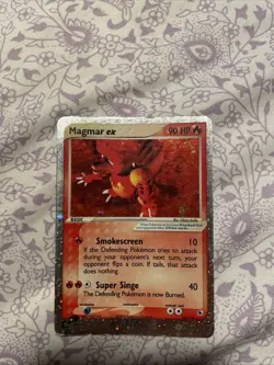 Magmar ex 100/109 Holo Rare Ruby and Sapphire Pokemon Card HP - Image 1