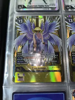 Lucemon BT4-115 SEC FOIL M/NM Digimon Card Game - Image 1