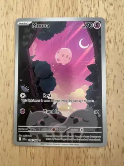 Munna 116/086 Illustration Rare S&V: Black Bolt Pokemon Card NM/Mint - Image 1