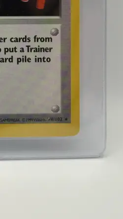 Pokemon TCG 1st Edition Base Set Shadowless Item Finder Trainer Rare Card 74/102 - Image 4