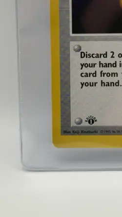 Pokemon TCG 1st Edition Base Set Shadowless Item Finder Trainer Rare Card 74/102 - Image 5