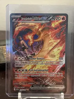 Pokemon Team Rockets Moltres EX 208/182 Destined Rivals Card - Image 1