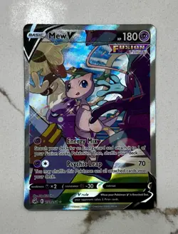 Pokemon TCG Fusion Strike Holo Mew v Alt Art Ultra Rare Card 251/264 - Image 1