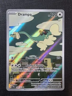 Pokemon TCG Drampa Temporal Forces Illustration Rare Card 184/162 NM Condition - Image 1