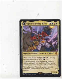 Optimus Prime Hero 013 MTG Magic Card x1 1x Single LP - Image 1