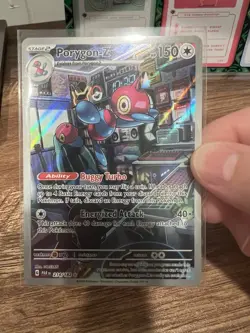 Pokemon Porygon-Z TCG Holo Card 214/182 Sv04: Paradox Rift Illustration Rare - Image 2