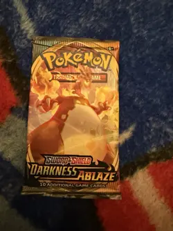 Pokemon Darkness Ablaze Booster Pack - 10 Cards / Pack - Random Art - SEALED - Image 1