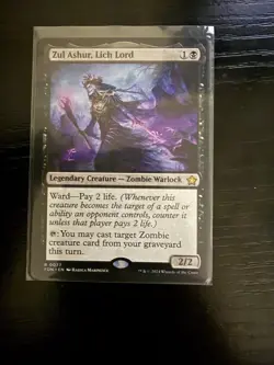 MTG Zul Ashur, Lich Lord Normal NM Foundations Magic 77 - Image 1