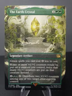 0342 The Earth Crystal Borderless Magic The Gathering Final Fantasy - Image 1