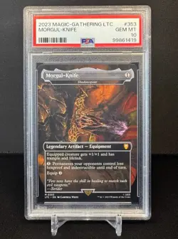 MORGUL-KNIFE - 2023 MTG Lord of the Rings: Commander #353 - PSA 10 - Pristine - Image 1