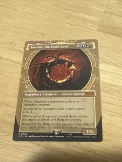 Sauron, the Dark Lord - Extended Art Showcase LTR LP MTG - Image 1