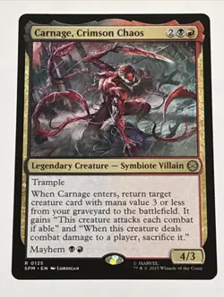 MTG Universes Beyond: Spider-man Carnage, Crimson Chaos 0125 NM Rare - Image 1