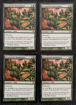 4 x Overgrown Battlement / Festungsmauer - RISE ELDRAZI - englisch *Playset* - Image 1