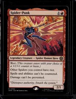 Spider-Punk - 92 - SPM - NM - MTG Magic the Gathering - Image 1