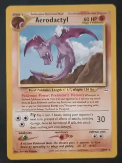 Pokemon Aerodactyl Neo Revelation 15/64 Rare Never Been Played - Image 1